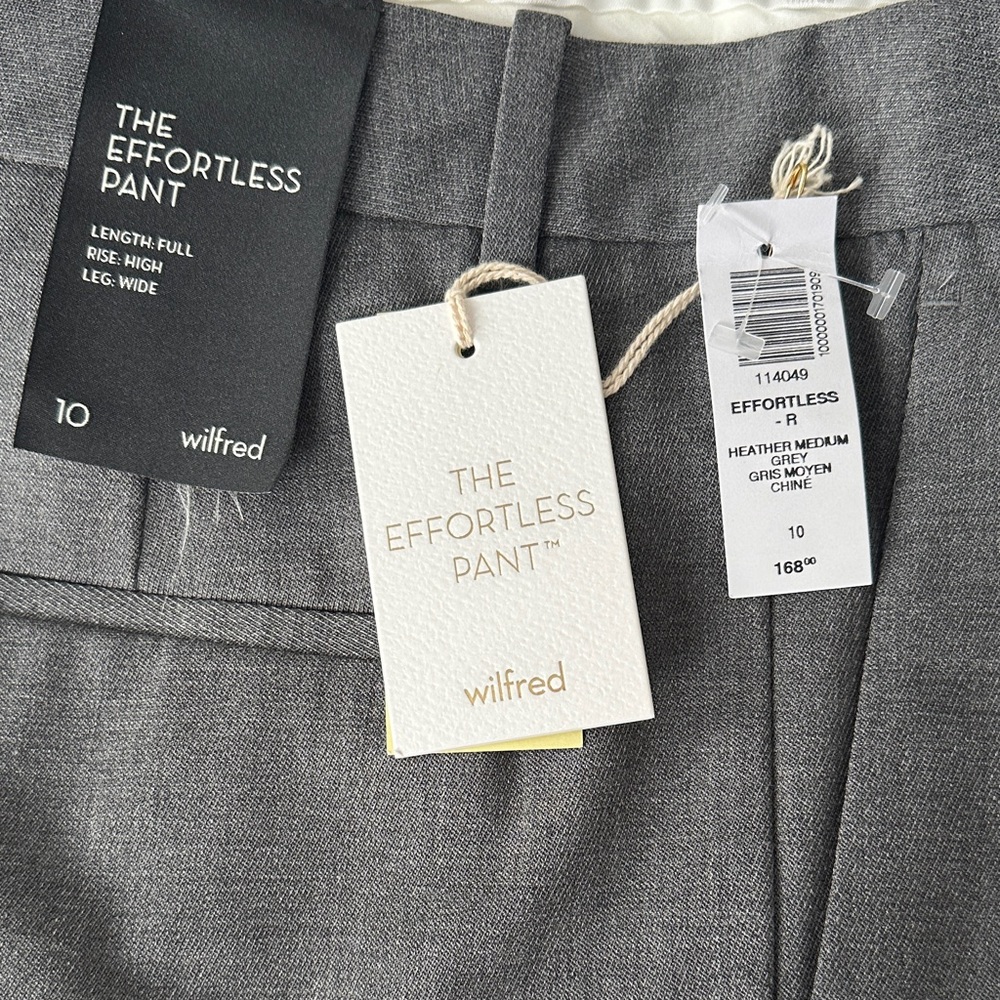 Wilfred Heather Medium Grey Tailored Dress Pants